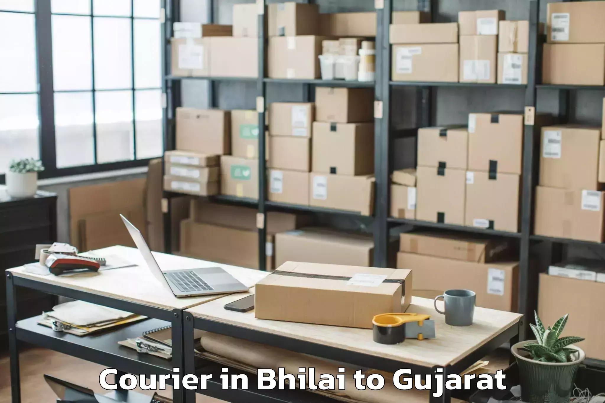 Hassle-Free Bhilai to Gandhinagar Courier